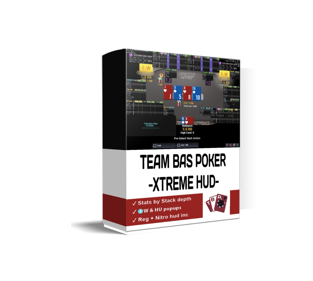 TBP XTREME Spin and Go HUD - Team Bas Poker's Ultimate Poker Heads-Up Display. The TBP XTREME HUD offers real-time poker statistics and data overlays to enhance your gameplay. Gain a competitive advantage with stack sizes, positions, aggression levels, and more. Elevate your poker strategy with the TBP XTREME HUD.