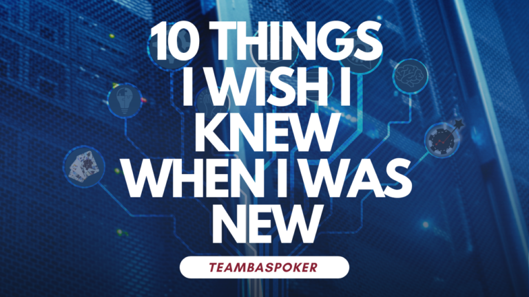 Spin and Go Strategy: The 10 Things I Wish I Knew when I was new