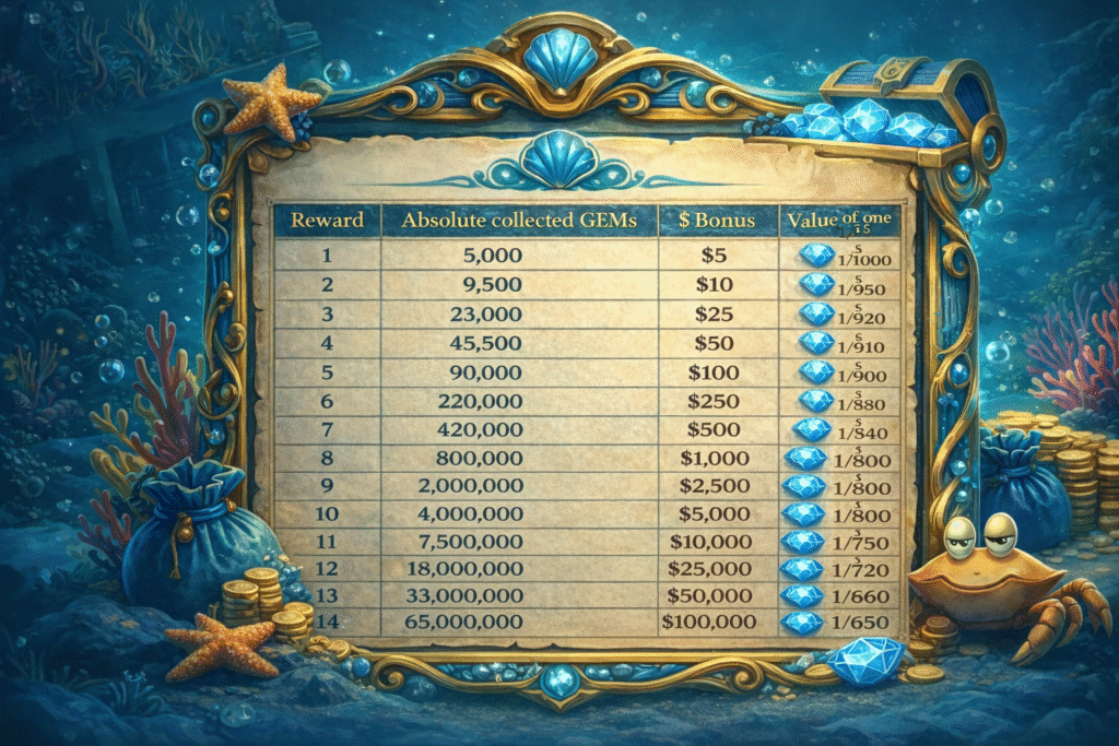 Rewards and Cashback GG Poker Ocean Rewards